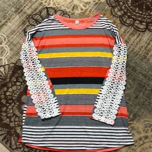 New light XL multi colored shirt